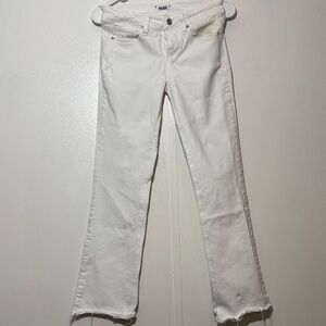 PAIGE Women's Straight Leg White Jeans